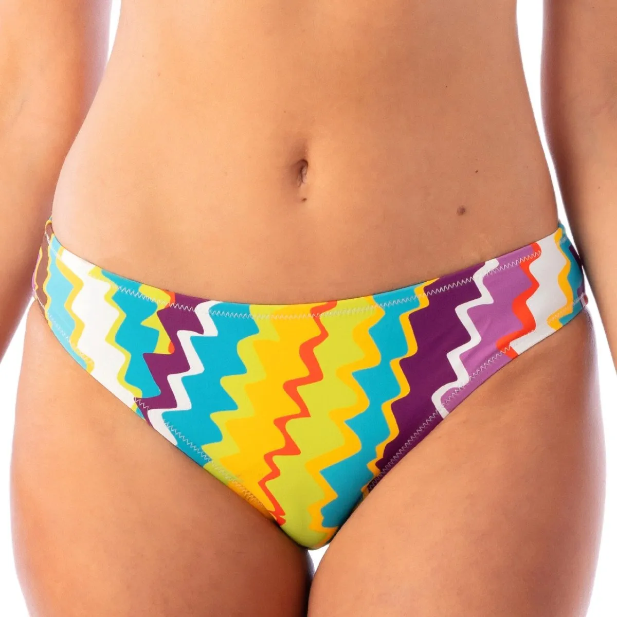 Bas de maillot de bain échancré multicolore Camila par Deidad