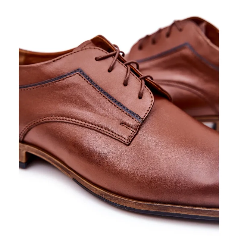 Bednarek Polish Shoes Chaussures en cuir élégantes Bednarek 684 Marron brun