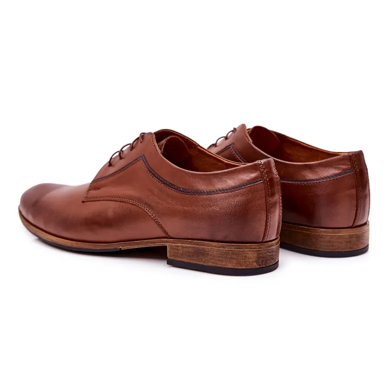 Bednarek Polish Shoes Chaussures en cuir élégantes Bednarek 684 Marron brun