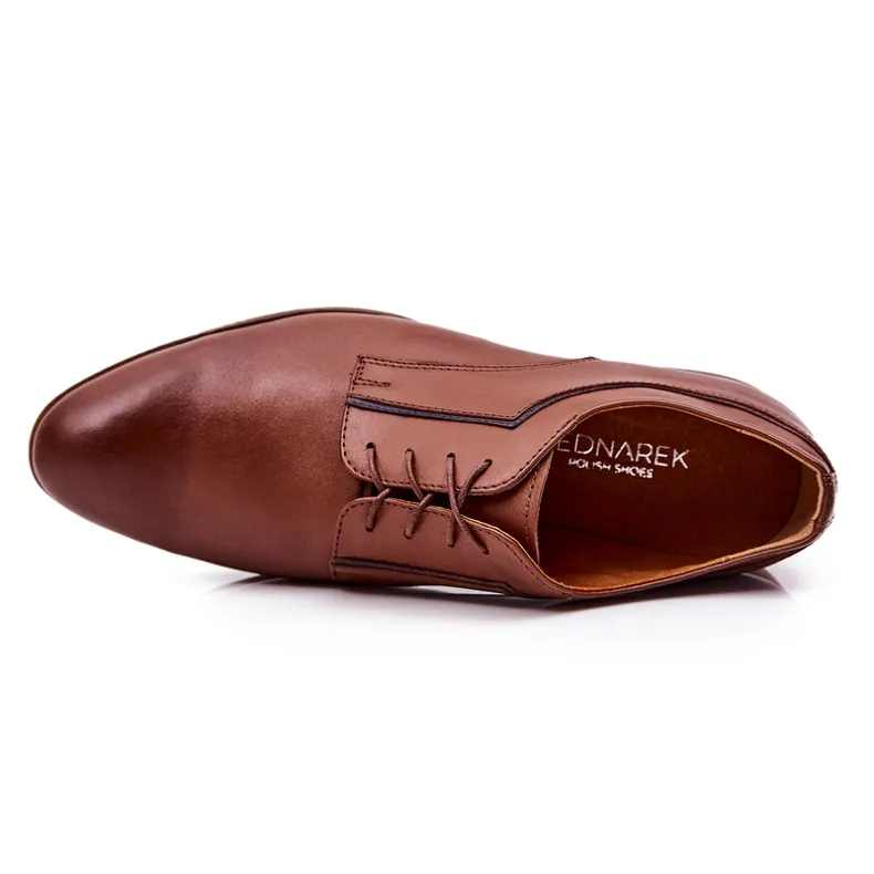 Bednarek Polish Shoes Chaussures en cuir élégantes Bednarek 684 Marron brun