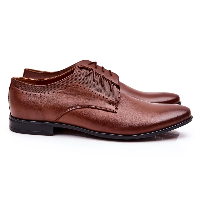 Bednarek Polish Shoes Chaussures en cuir élégantes Bednarek 724 Marron brun