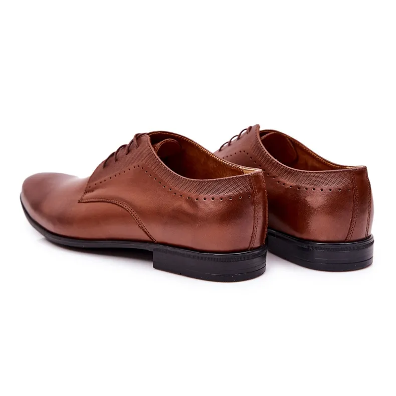 Bednarek Polish Shoes Chaussures en cuir élégantes Bednarek 724 Marron brun