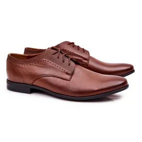 Bednarek Polish Shoes Chaussures en cuir élégantes Bednarek 724 Marron brun