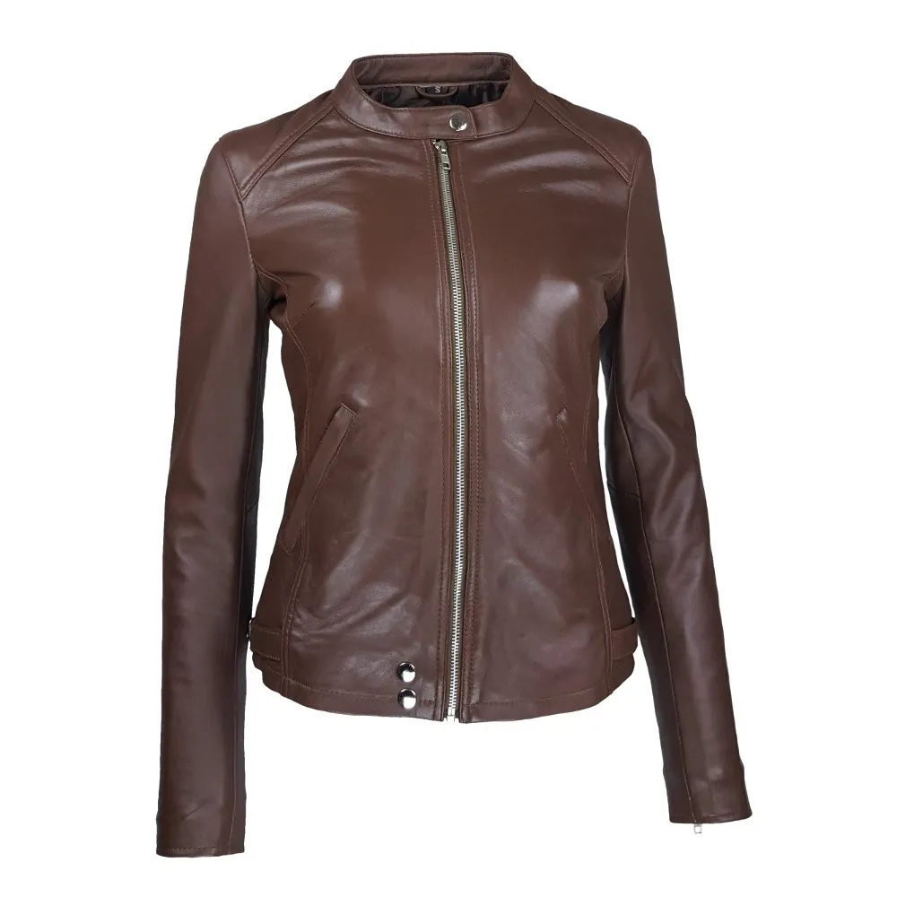 blouson femme cuir jason style motard