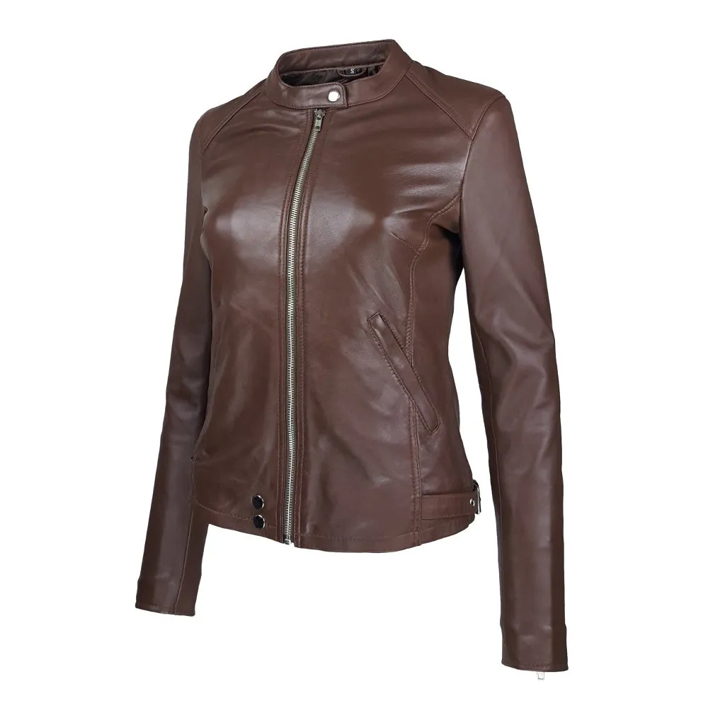 blouson femme cuir jason style motard