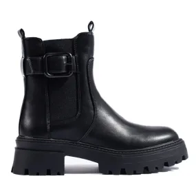 Bottines Chelsea hautes Shelovet noires le noir