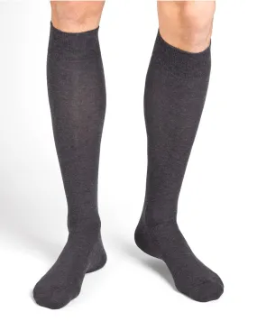 Chaussettes Hautes Coton d'Égypte Anthracite - Bleuforêt