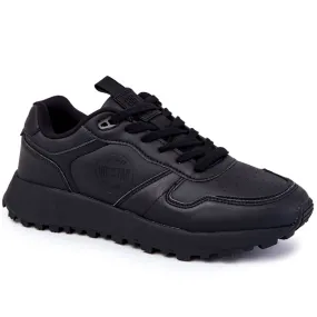 Chaussures de sport classiques pour hommes en mousse à mémoire de forme Big Star KK174232 Noir le noir