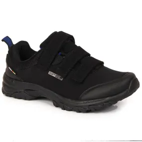 Chaussures de trekking imperméables American Club Velcro noires le noir