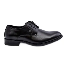 Chaussures noires élégantes pour hommes Jenavee le noir