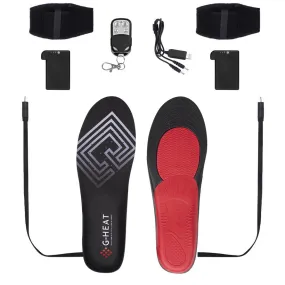 Heated insoles with external battery