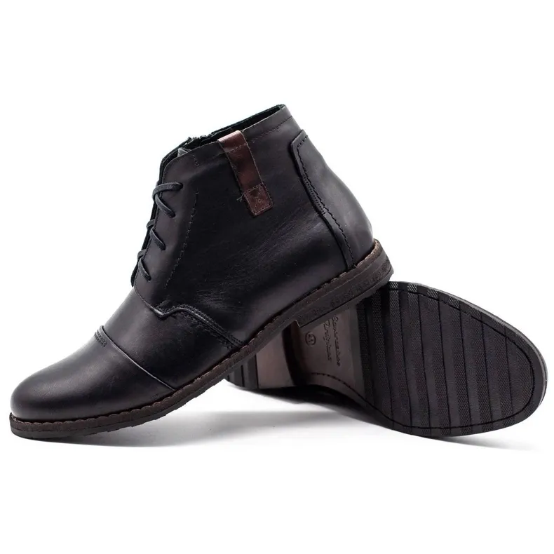 Joker Chaussures d'hiver pour hommes noires 315J le noir