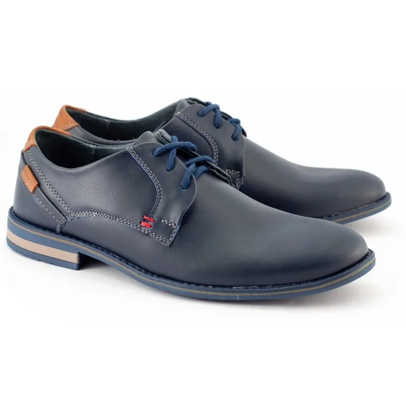 KOMODO Chaussures élégantes pour hommes 859 bleu marine