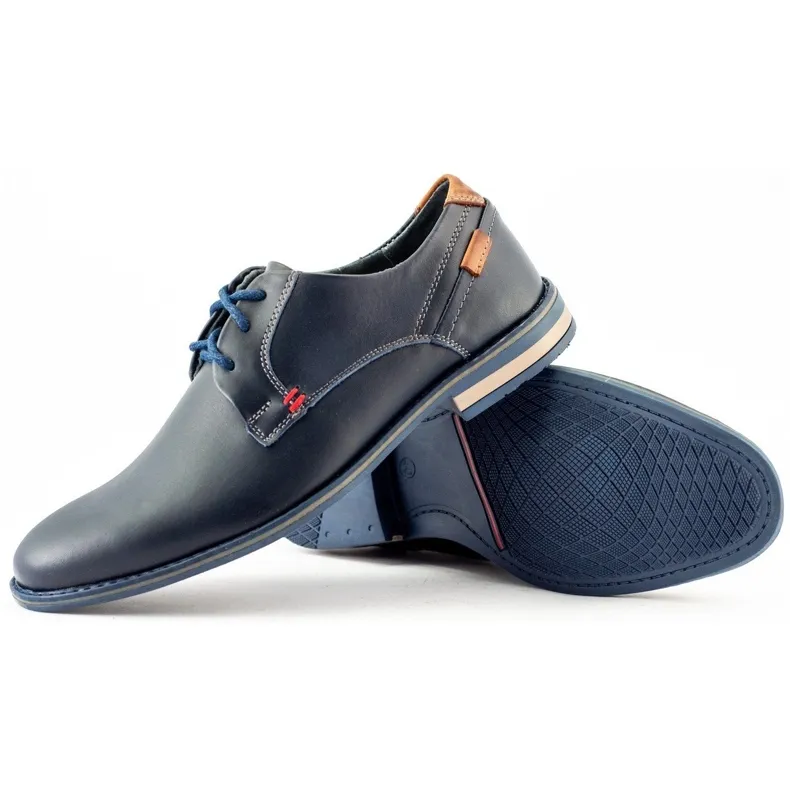 KOMODO Chaussures élégantes pour hommes 859 bleu marine