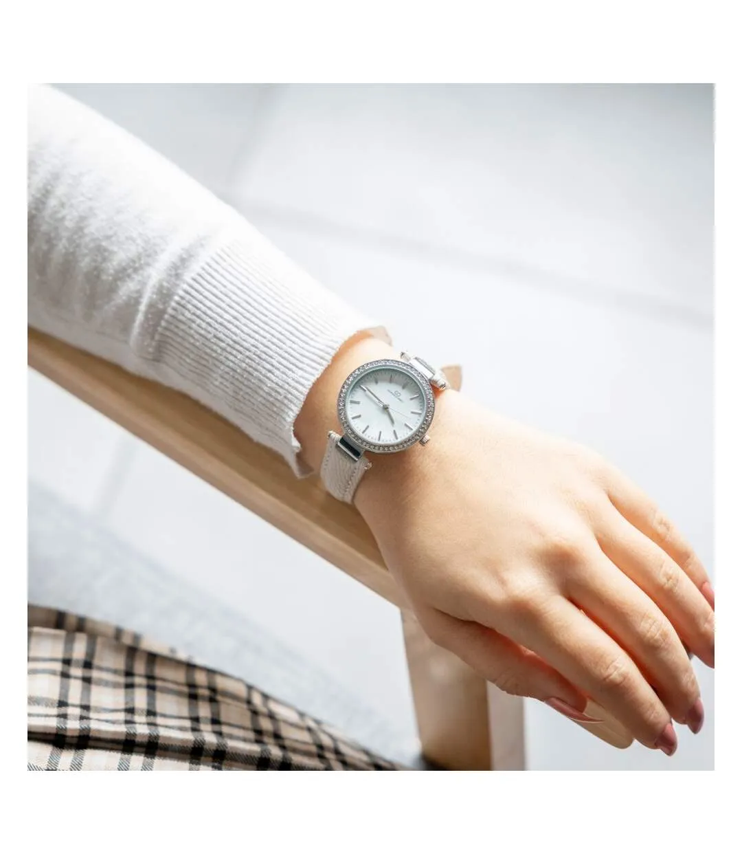 Montre Tendance Femme Crème GIORGIO