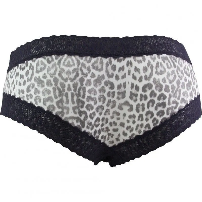 NO PUBLIK Shorty Femme Micro Dentelle LACE PANTHERE Anthracite