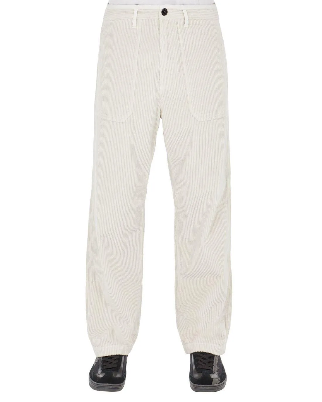 PANTALON BLANC  - STONE ISLAND | Chez Maman Rouen