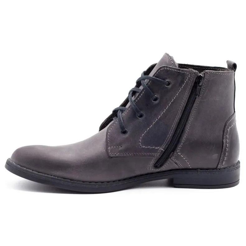 Polbut Chaussures d'hiver pour hommes grises C20