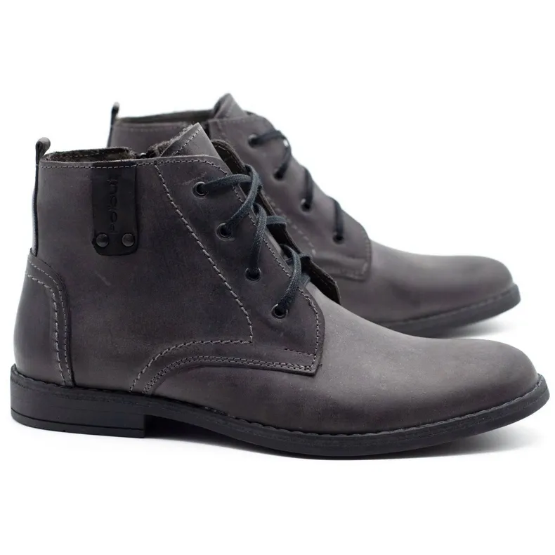 Polbut Chaussures d'hiver pour hommes grises C20