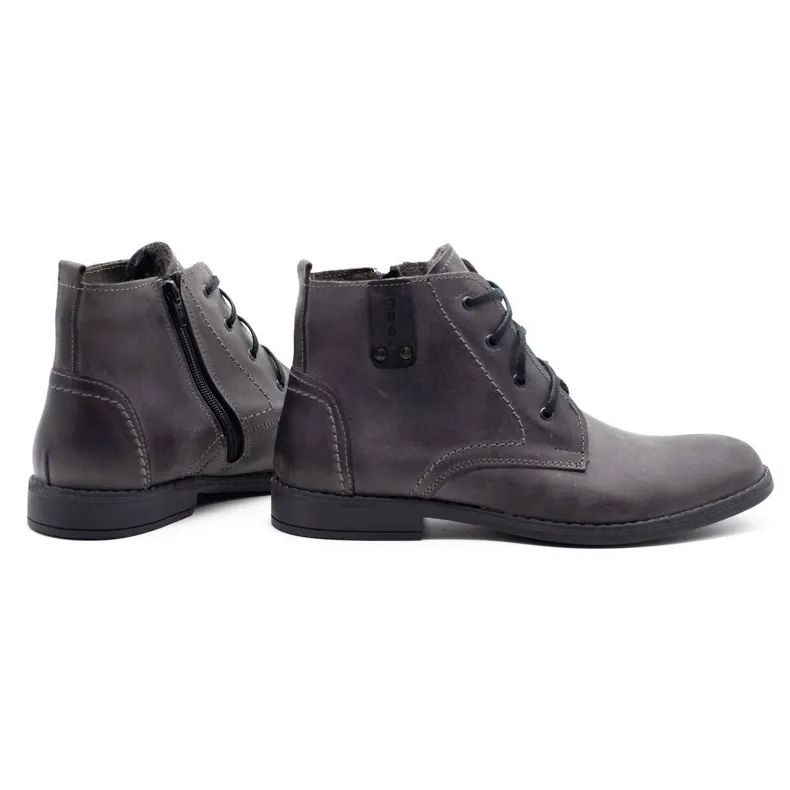 Polbut Chaussures d'hiver pour hommes grises C20