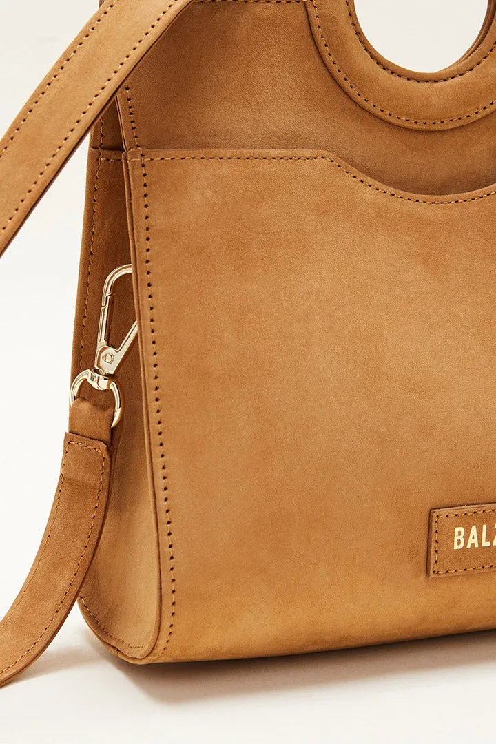 Sac Mini Gaia nubuck camel