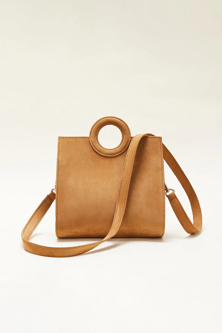 Sac Mini Gaia nubuck camel