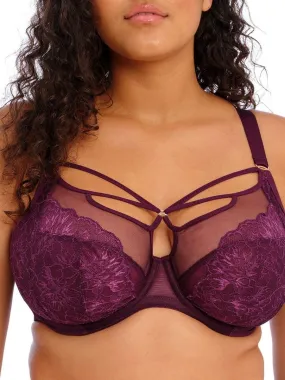 Soutien-gorge grande taille décolleté à lanières Brianna - Violet