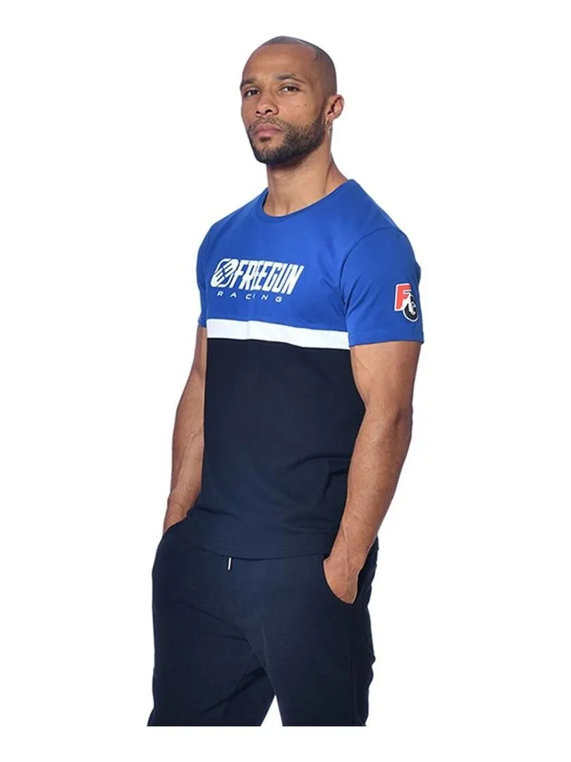 T-shirt homme Collection Racing Freegun - Bleu