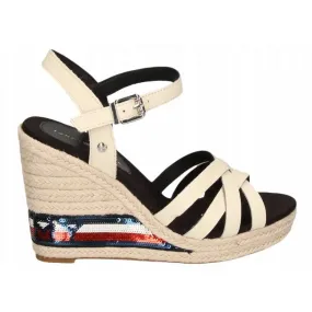 Tommy Hilfiger W Sandales compensées hautes FW0FW04843 beige